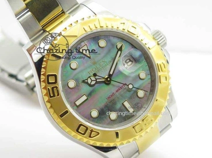 1227 MultiPurpose Yacht-Master 116622 JF Best Edition SS YG Gray MOP Dial On Bracelet A 3863